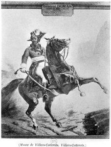 Ruiterportret van Thomas Alexandre Dumas (1762-1806) door French School