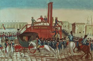 Executie van Lodewijk XVI door French School