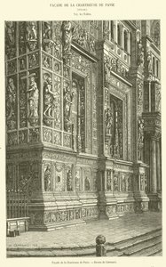 Facade de la Chartreuse de Pavie door French School