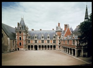 Gevel van de Louis XII-vleugel, 1498-1503 door French School