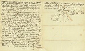 Facsimile van het testament van Marie Antoinette