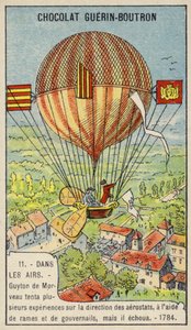 Mislukte poging van Guyton de Morveau om een ballon te sturen door French School
