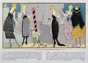 Modeontwerpen door Jacques Doucet (1853-1929) en het Huis van Worth uit Les Elegances Parisiennes, winter 1920-21