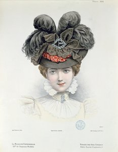 Modeplaat uit La Modiste Universelle, februari 1898 door French School