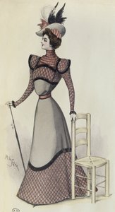 Modeplaat, illustratie uit La Nouvelle Mode, 1897 door French School