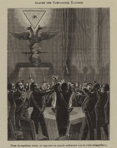 Feest van de Ridders Kadosch (gravure)