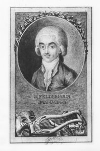 Felix Maria de Samaniego (litho) door French School