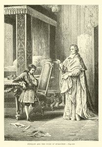 Fénelon en de hertog van Bourgondië door French School