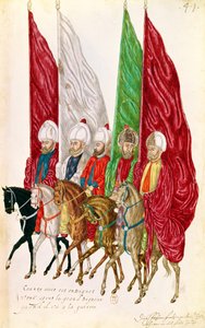 Fol.41 Mannen met Standaarden Volgend de Heer naar de Oorlog, uit 