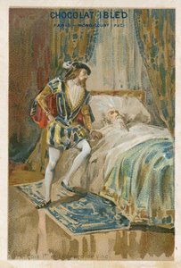 Francis I, koning van Frankrijk, met Leonardo da Vinci op zijn sterfbed, 1519