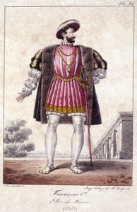 Francois I, Koning van Frankrijk geboren in Cognac in 1494 en overleden in Rambouillet in 1547 door French School