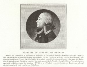 Francois Joseph Westermann, Franse politicus en generaal van de Franse Revolutionaire Oorlogen door French School