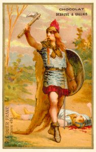 Frankische krijger uit de tijd van Clovis I, 486