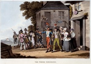 Franse dienstplichtigen, c.1814 door French School
