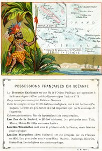Franse bezittingen in Oceanië, c.1890 door French School