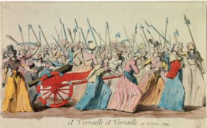 Franse Revolutie: De Mars van de Vrouwen naar Versailles op 5 oktober door French School