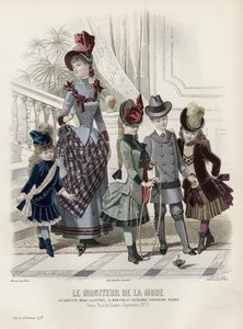 Franse modeplaat, eind 19e eeuw