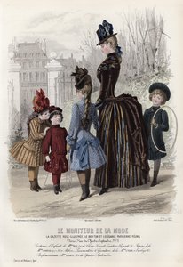 Franse modeplaat, eind 19e eeuw