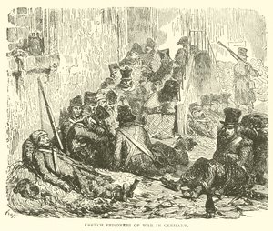 Franse krijgsgevangenen in Duitsland (gravure) door French School