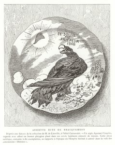 Franse satirische plaat, 1868 door French School
