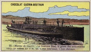 Franse onderzeeër Gustave Zede door French School