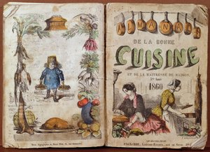 Voorkant van de Almanach de la Bonne Cuisine et de la Maitresse de Maison, 1860 door French School