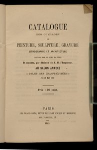 Frontispice voor de catalogus van de Salon des Refusés, 1863 door French School