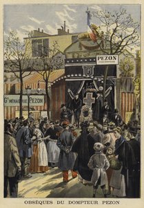 Begrafenis van de Franse dierentrainer Jean-Baptiste Pezon, Parijs, 1897 door French School