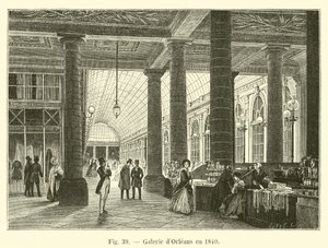 Orleans galerij in 1840 door French School