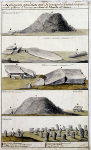 Gallische oudheden gelegen in Locmaziaquev, Crach, Quiberon en Carnac, parochies van het bisdom Vannes - in 