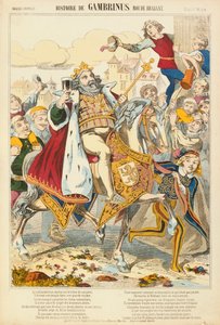 Gambriunus, legendarische Koning van Vlaanderen, pamflet uitgegeven door Verlag Haguenthal, Pont-a-Mousson, 1860
