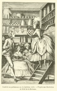 Handschoenmaakster of parfumeur in de achttiende eeuw