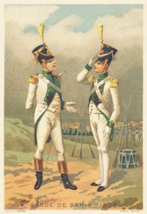Garde de Paris in 1808 (Eenheid verantwoordelijk voor het handhaven van de orde in Parijs, opgericht in 1802 en ontbonden in 1812)