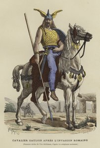 Gallische cavalerist na de Romeinse invasie door French School