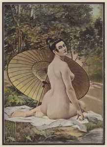 Geisha neemt een bad door French School