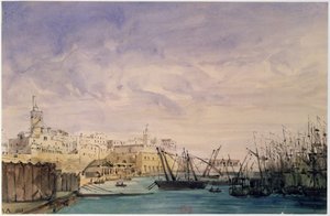 Algemeen uitzicht op Algiers, 1845
