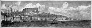 Algemeen uitzicht op de stad Reggio Calabria, Italië