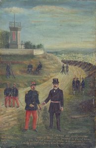 Georges Clemenceau (1841-1929) als burgemeester van Montmartre 18 maart 1871