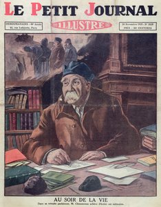 Georges Clemenceau (1841-1929) op oudere leeftijd, omslag van Le Petit Journal 10 november 1929