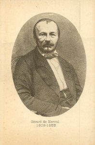 Gerard De Nerval, portrait (engraving)