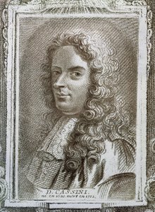 Giovanni Domenico Cassini (1625-1712), illustratie uit Histoire des Mathématiciens door Alexandre Saverien (1720-1805), gepubliceerd in Parijs 1766 door French School