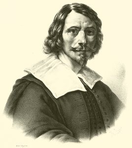 Giovanni Francesco Barbieri, bekend als Guercino, of il Guercino, portret door French School