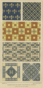 Glazuur aardewerk en faience tegels, 13e, 15e en 16e eeuw