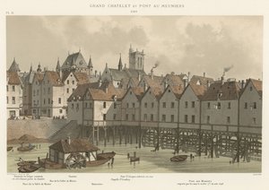 Grand Chatelet en Pont au Meuniers, 1580 door French School