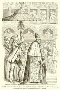 Grote Processie van de Doge, Venetië door French School