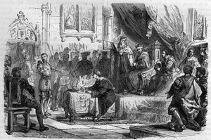 Grote dagen van Poitiers (1531) onder François I. De Grote Dagen zijn uitzonderlijke rechtbanken die uiteindelijk lokale zaken beslechten.