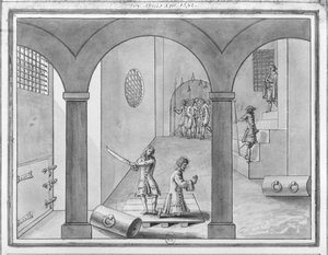 Henri II, Hertog van Montmorency onthoofd in Toulouse op 30 oktober 1632 door French School