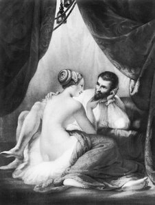 Henri IV, koning van Frankrijk en zijn minnares Gabrielle d