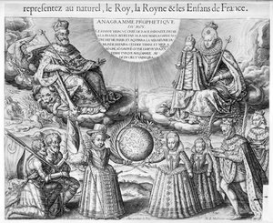 Hendrik IV (1553-1610) met zijn familie, 1607 door French School