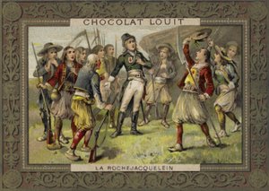 Henri de la Rochejacquelein spreekt zijn soldaten toe, Vendée-opstand, Franse Revolutie door French School